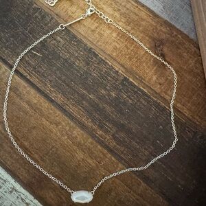 Kendra Scott White Stone and Gold Necklace